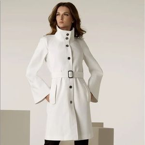 White Burberry Bell Sleve Trench coat